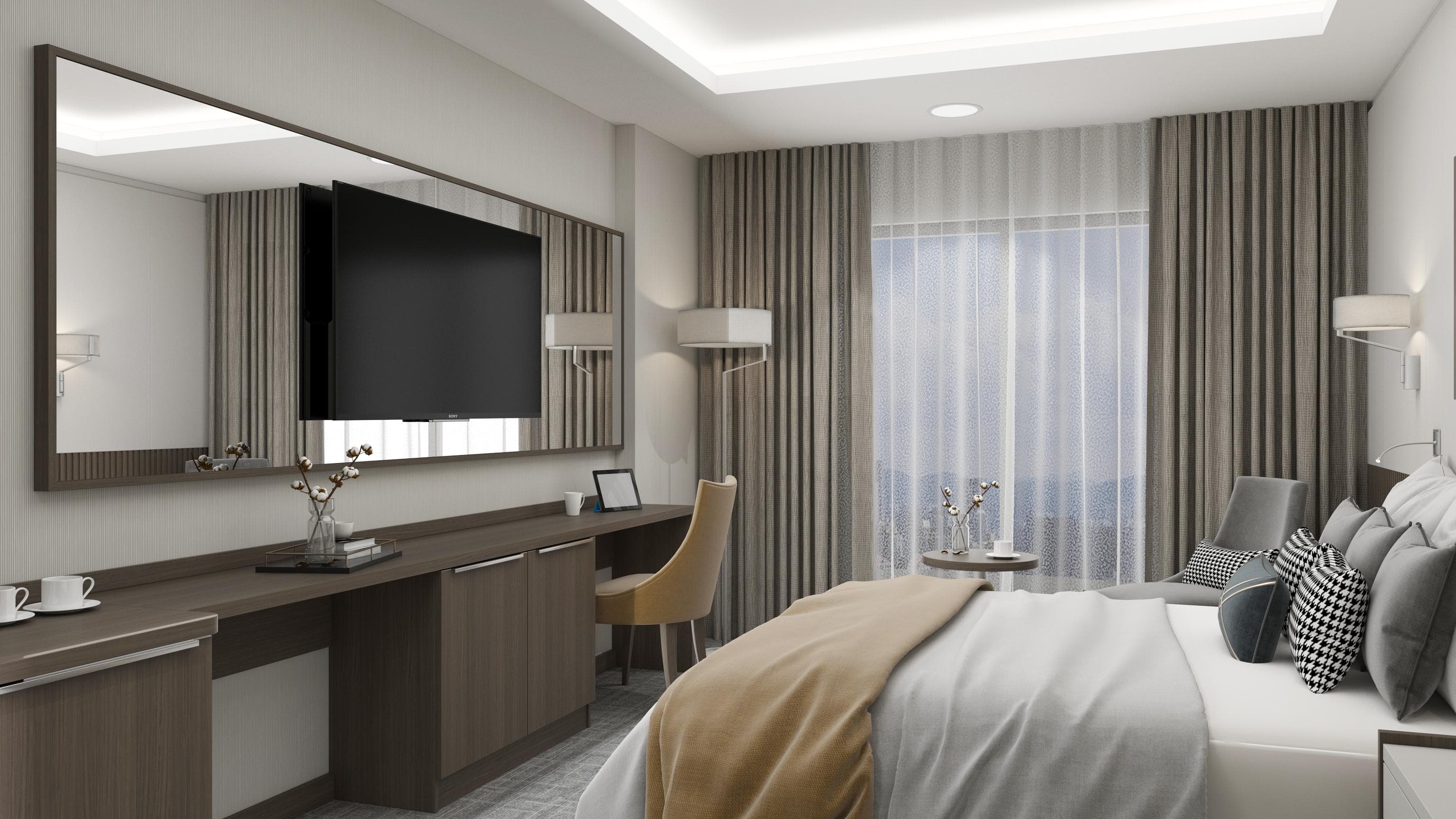 3D Visualization - Hotel Room