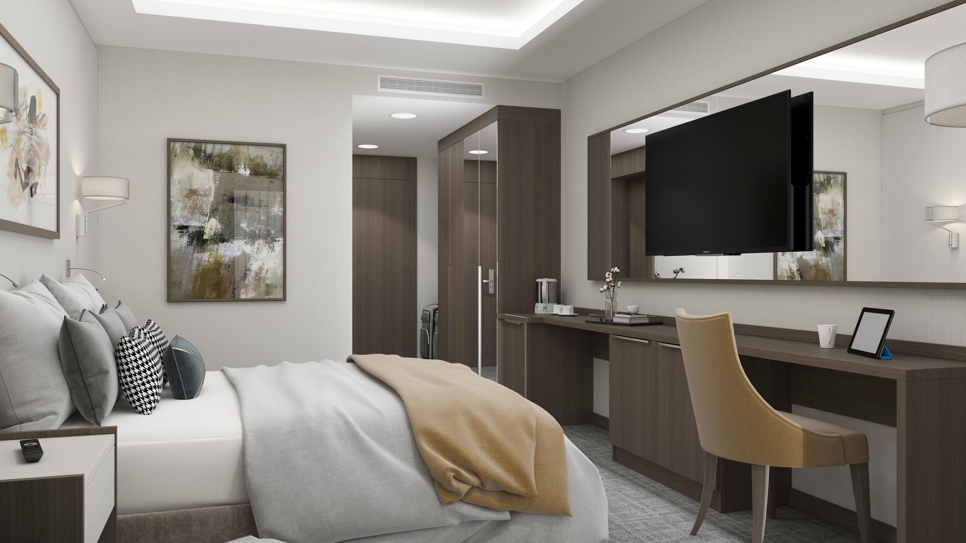 3D Visualization - Hotel Room